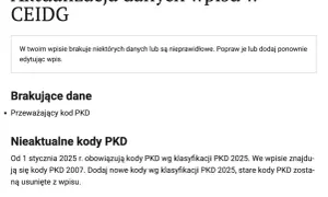 Jak zmienić PKD w CEIDG i uniknąć problemów z rejestracją