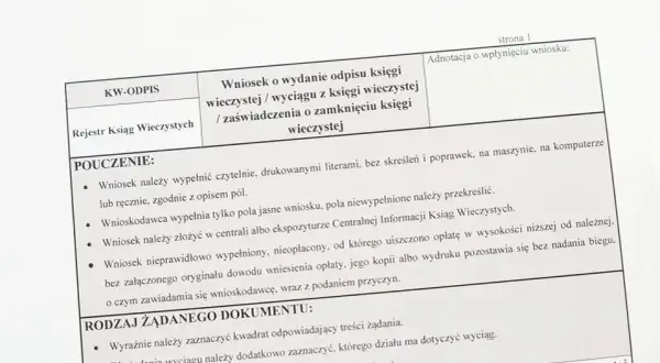 Jak uzyskać odpis z księgi wieczystej w Warszawie - proste kroki i koszty