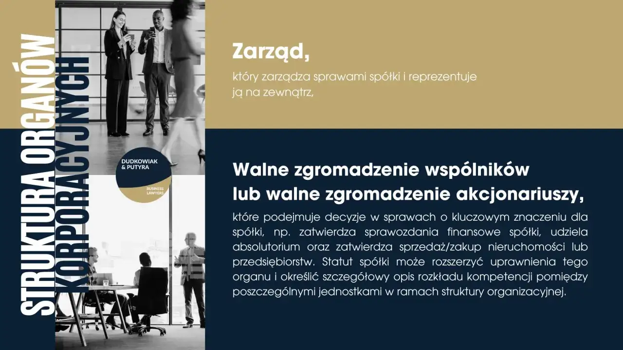 Walne zgromadzenie akcjonariuszy podejmuje kluczowe decyzje w spółce, np. zatwierdza sprawozdania finansowe.